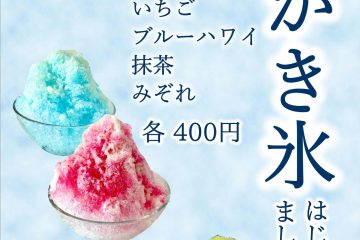 かき氷始めました♪